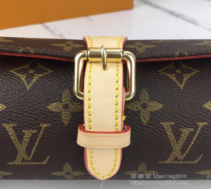路易威登LV腕表盒 頂級原單 Eclipse Monogram帆布 3枚裝 腕表盒 皮質系帶 銀色金屬搭扣 套盒  ydh2661